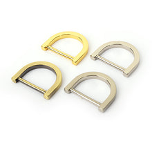 Load image into Gallery viewer, 20, 25mm Morden D-Ring (Metal) Inside Diameter, D-Ring,color: Gold,Silver, Silver matte, Antique matte- Leather craft tools MLT- P00000UJ