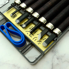 Load image into Gallery viewer, Leather Carving Tool Suite, durable Carving Knifes, steel Corner Round Punch and knife,leather craft tools- MLT-P00000TT