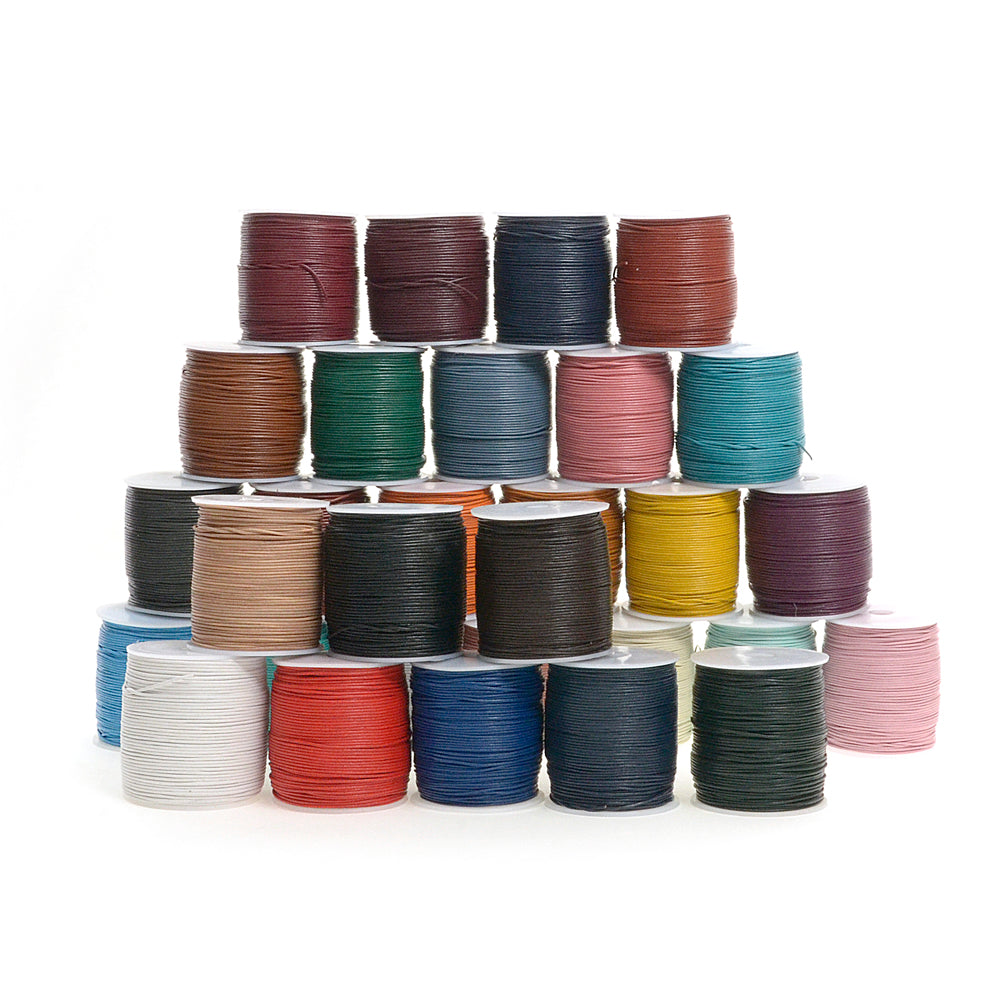 Round Oil Genuine leather Cord 3mm - 1meter, staight color leather cord, bracelet items, leather supplies MLT- P0000DGZ