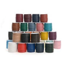 Load image into Gallery viewer, Round Oil Genuine leather Cord 2mm - 1meter, staight color leather cord, bracelet items, leather supplies MLT- P0000DGZ