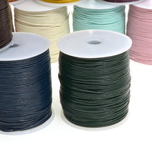 Load image into Gallery viewer, Round Oil Genuine leather Cord 2mm - 1meter, staight color leather cord, bracelet items, leather supplies MLT- P0000DGZ