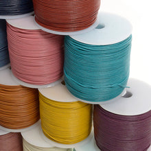 Load image into Gallery viewer, Round Oil Genuine leather Cord 2mm - 1meter, staight color leather cord, bracelet items, leather supplies MLT- P0000DGZ