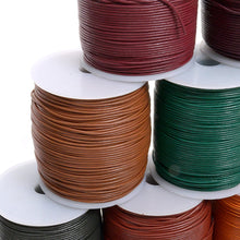 Load image into Gallery viewer, Round Oil Genuine leather Cord 2mm - 1meter, staight color leather cord, bracelet items, leather supplies MLT- P0000DGZ