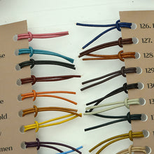Load image into Gallery viewer, Round Oil Genuine swatch book leather Cord  leather supplies MLT- P0000DKO