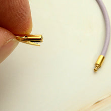 Load image into Gallery viewer, Push & Snap-on Bracelet Clasp, Leather Cord End, DIY Jewelry Making Craft tools MLT- P0000DKQ