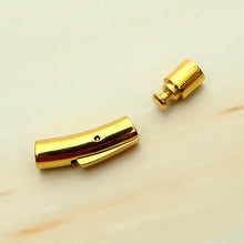 Load image into Gallery viewer, Push & Snap-on Bracelet Clasp, Leather Cord End, DIY Jewelry Making Craft tools MLT- P0000DKQ