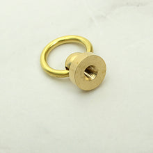 Load image into Gallery viewer, O-ring Button Studs Solid Brass, 5pcs -1set Anti rust Leather craft tools MLT-P0000DKY