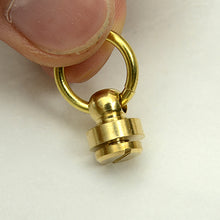 Load image into Gallery viewer, O-ring Button Studs Solid Brass, 5pcs -1set Anti rust Leather craft tools MLT-P0000DKY