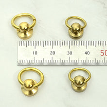 Load image into Gallery viewer, O-ring Button Studs Solid Brass, 5pcs -1set Anti rust Leather craft tools MLT-P0000DKY