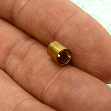 Load image into Gallery viewer, Leather cord (Strap) Tab Brass Version 10 pcs, Leather craft tools MLT-P0000DLD