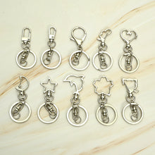 Load image into Gallery viewer, Key Ring 5pcs with 1 set Making Accessories Silver Color Car Key Chain Accessories Bag Pendant,Leather craft tools MLT-P0000DLM