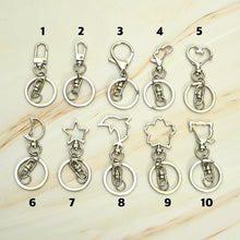 Load image into Gallery viewer, Key Ring 5pcs with 1 set Making Accessories Silver Color Car Key Chain Accessories Bag Pendant,Leather craft tools MLT-P0000DLM