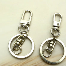Load image into Gallery viewer, Key Ring 5pcs with 1 set Making Accessories Silver Color Car Key Chain Accessories Bag Pendant,Leather craft tools MLT-P0000DLM