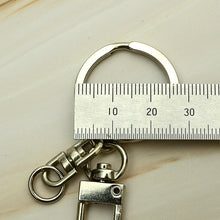 Load image into Gallery viewer, Key Ring 5pcs with 1 set Making Accessories Silver Color Car Key Chain Accessories Bag Pendant,Leather craft tools MLT-P0000DLM