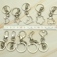 Load image into Gallery viewer, Key Ring 5pcs with 1 set Making Accessories Silver Color Car Key Chain Accessories Bag Pendant,Leather craft tools MLT-P0000DLM