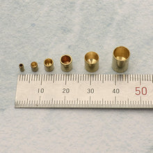 Load image into Gallery viewer, Leather cord (Strap) Tab Brass Version 10 pcs, Leather craft tools MLT-P0000DLD