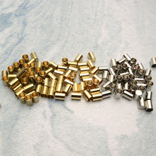 Load image into Gallery viewer, Leather cord (Strap) Tab Brass Version 10 pcs, Leather craft tools MLT-P0000DLD