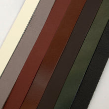 Load image into Gallery viewer, genuine leather cowhide flat leather strap 3,5,10mm leather strap 1meter bag necklace mask strap key ring leather craft MLT- P0000DLT