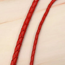 Load image into Gallery viewer, Twisted genuine Leather Strap Braided Bolo leather Cord - 1meter, bracelet items, leather supplies MLT- P0000DOJ