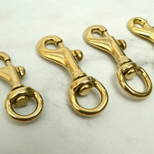 Load image into Gallery viewer, Solid Brass Swivel Clips (Screw Style, Round Ring Style) Leather craft tools MLT-P0000DRF