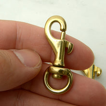 Load image into Gallery viewer, Solid Brass Swivel Clips (Screw Style, Round Ring Style) Leather craft tools MLT-P0000DRF
