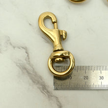 Load image into Gallery viewer, Solid Brass Swivel Clips (Screw Style, Round Ring Style) Leather craft tools MLT-P0000DRF