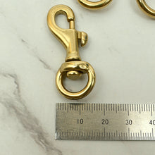 Load image into Gallery viewer, Solid Brass Swivel Clips (Screw Style, Round Ring Style) Leather craft tools MLT-P0000DRF