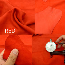 Load image into Gallery viewer, GOATSKIN Suede Leather 4~5 sq ft, Finished Goatskin Leather (NOT Cutting size,4~5 sq ft overall) Leather crafting MLT- P0000DQT