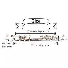 Load image into Gallery viewer, Mini Book Binder ornament - 6-Ring Binder(15R), Leather Craft tools MLT-P0000BCJ