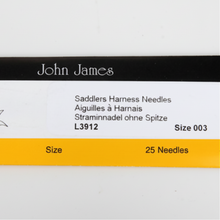 Load image into Gallery viewer, John James Saddler Needles: Leather Hand Sewing Harness Needles MLT- P00000MU