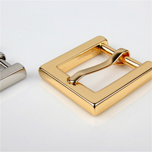 Load image into Gallery viewer, Plated Metal Belt Buckles: 20mm Bag Strap Connectors make a belt P00000LK