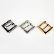 Load image into Gallery viewer, Plated Metal Belt Buckles: 20mm Bag Strap Connectors make a belt P00000LK