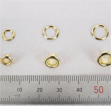 Load image into Gallery viewer, Brass eyelet (No. 1,2,3) - Gold, Silver, Antique , washable. Leather craft tools. MLT-P00000SA