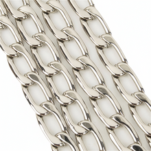 Load image into Gallery viewer, Leather Handbag Chain ver.1 Medium: Gold & Silver Metal Strap (47.2") MLT-P00000TX