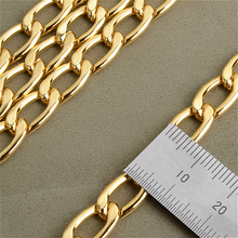 Load image into Gallery viewer, Leather Handbag Chain ver.1 Medium: Gold & Silver Metal Strap (47.2") MLT-P00000TX