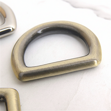 Load image into Gallery viewer, 15/20mm Classic D-Ring (Metal) Inside Diameter, D-Ring,color: Gold,Silver,Antique MLT-P0000BHM