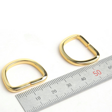 Load image into Gallery viewer, 20mm Simple D-Ring (Brass) Inside Diameter, D-Ring, Leather craft tools MLT-P00000VA