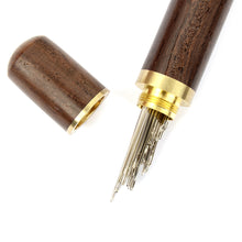 Load image into Gallery viewer, Wooden Needle Holder, wood box, Crafts Capsule Leather craft tool MLT-P0000BWP