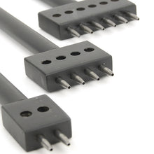 Load image into Gallery viewer, Round punch Chisels (4,6mm), Leather Stitching Prong Chisel Set, 2/6 Chisels-Leather Craft Pricking Iron Tool MLT-P0000CAB