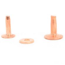 Load image into Gallery viewer, High quality Copper Rivets & Burrs Rivets (9mm/12mm) Leather DIY making asscessories(20set)-MLT-P0000CMK
