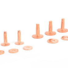 Load image into Gallery viewer, High quality Copper Rivets & Burrs Rivets (9mm/12mm) Leather DIY making asscessories(20set)-MLT-P0000CMK