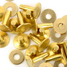 Load image into Gallery viewer, High quality Brass Rivets & Burrs Rivets (9mm/12mm) Leather DIY making asscessories(20set)-MLT-P0000CMJ