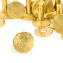 Load image into Gallery viewer, High quality Brass Rivets & Burrs Rivets (9mm/12mm) Leather DIY making asscessories(20set)-MLT-P0000CMJ