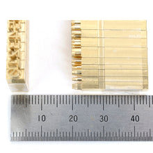 Load image into Gallery viewer, 5.5mm Size-Individual hot stamp (initials) Font: Consolas, (Capital, lowercase, numbers and special symbols) MLT-P0000CMM