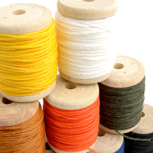Load image into Gallery viewer, Waxed Thread, Hand Sewing Thread Round Wax Thread for Hand Sewing Leather , 0.7mm or 1.0mm-20M length Leather craft tools MLT-P0000BDE