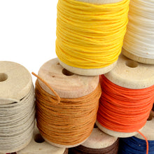 Load image into Gallery viewer, Waxed Thread, Hand Sewing Thread Round Wax Thread for Hand Sewing Leather , 0.7mm or 1.0mm-20M length Leather craft tools MLT-P0000BDE