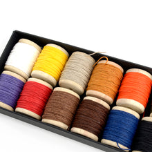 Load image into Gallery viewer, Waxed Thread, Hand Sewing Thread Round Wax Thread for Hand Sewing Leather , 0.7mm or 1.0mm-20M length Leather craft tools MLT-P0000BDE