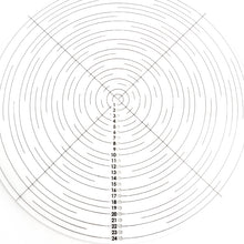 Load image into Gallery viewer, Circular Center Finder Ruler, 1~25cm circle making Leather craft tools MLT-P0000COO