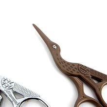 Load image into Gallery viewer, Crane Style Embroidery Scissors, small scissors clippers,Leather craft tools, MLT- P0000CQY