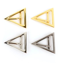 Load image into Gallery viewer, Plated Metal Belt triangle Buckles for Bags Straps, Bag Making Suppliers Leather craft tools MLT-P0000CRH